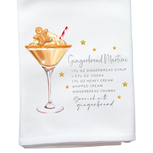 GINGERBREAD MARTINI TOWEL