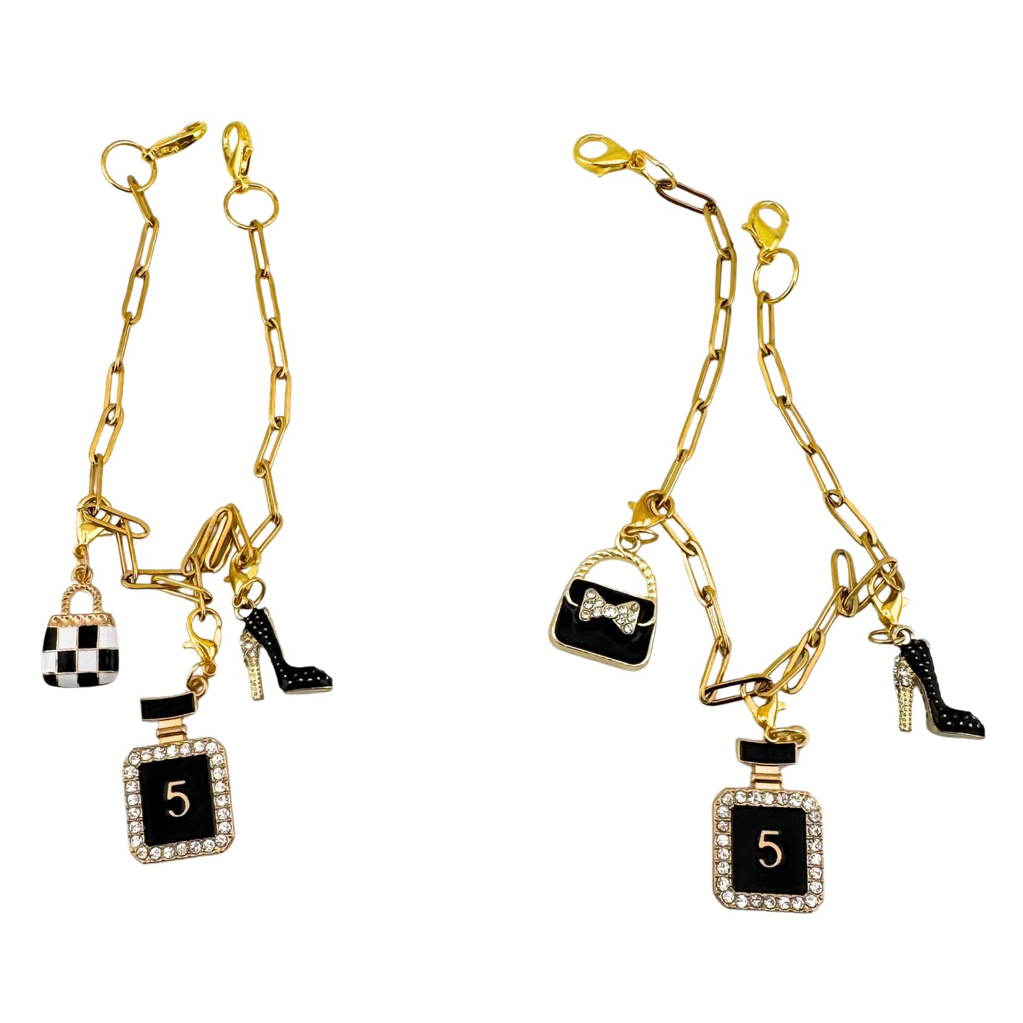 HAUTE GLAM TRUCKER HAT CHARM CHAIN