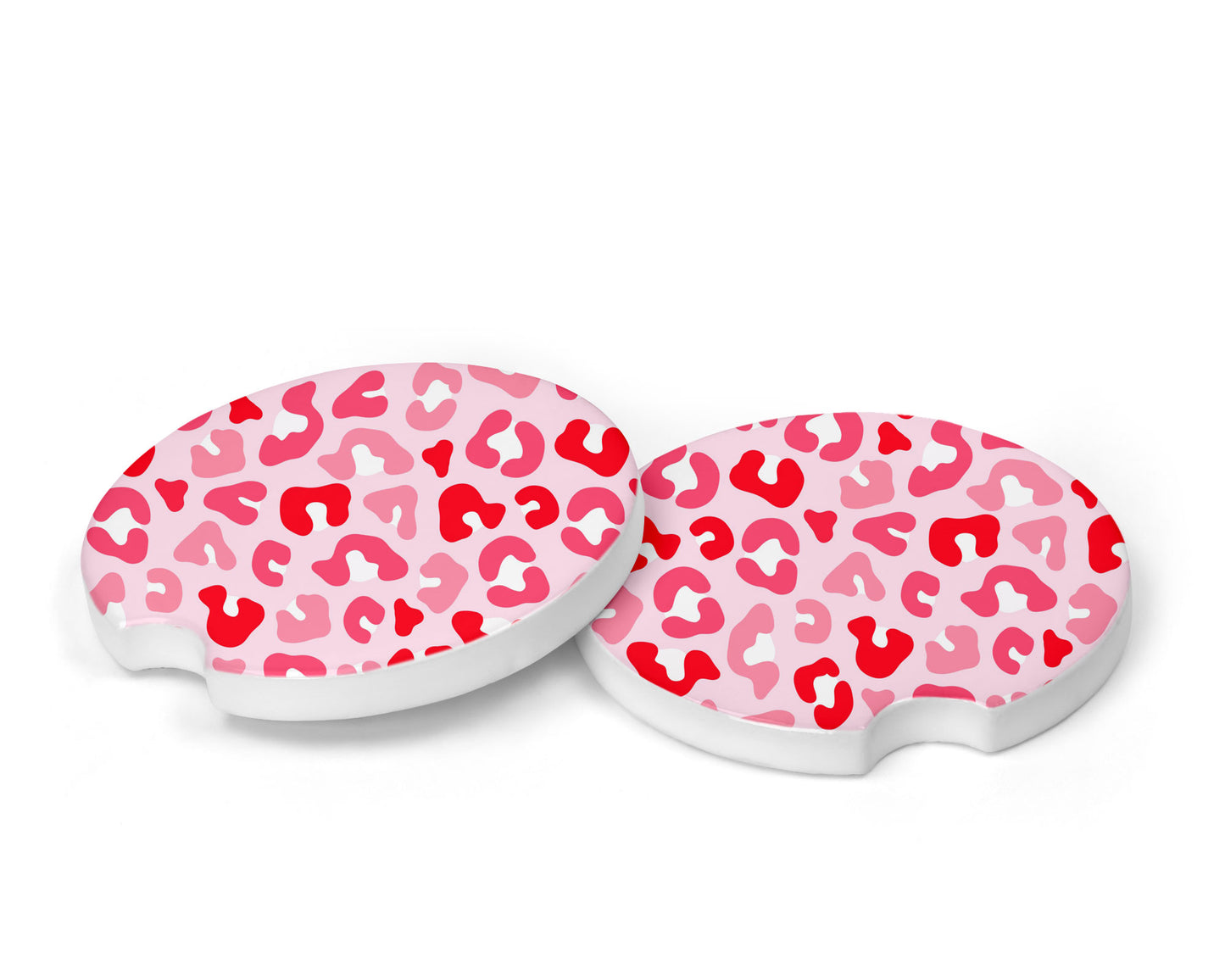 PINK LEOPARD PRINT Car Coasters