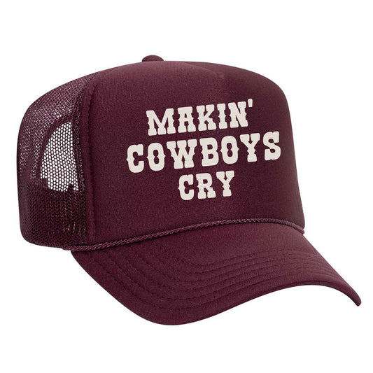 MAKIN COWBOYS CRY TRUCKER HAT
