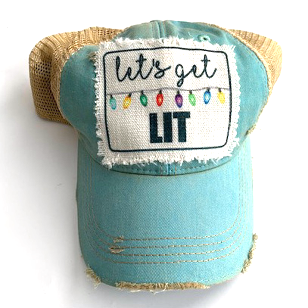 Lit baseball cap sales