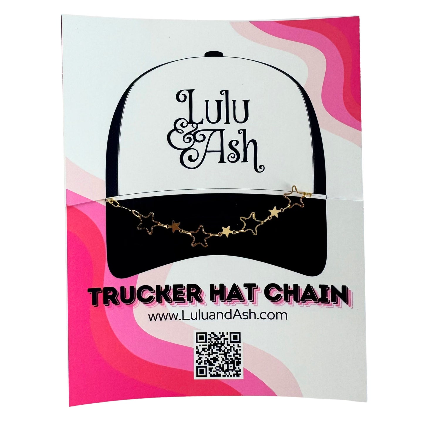 TRUCKER HAT CHAIN- STARS GOLD