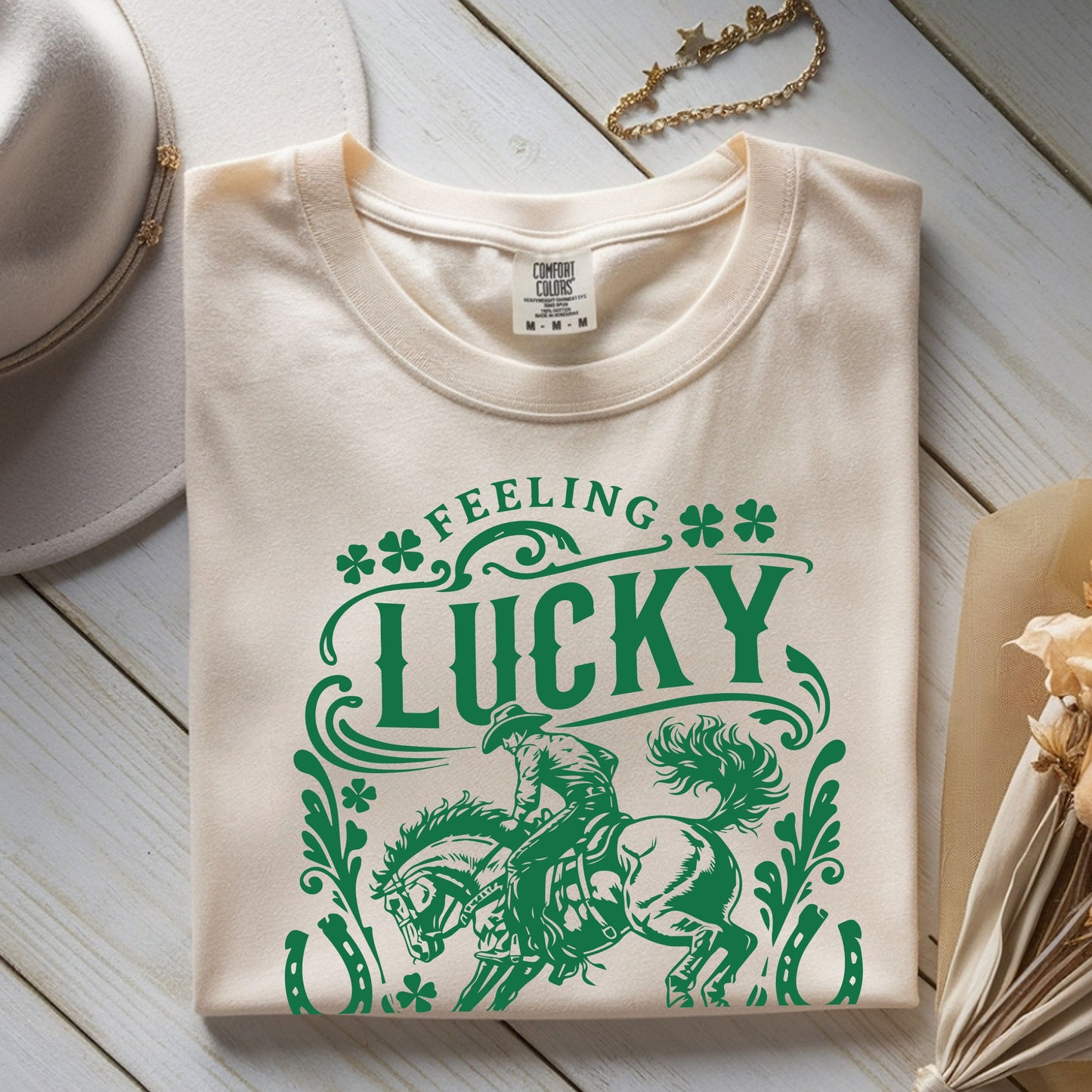FEELING LUCKY COWBOY TEE