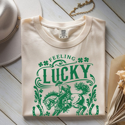 FEELING LUCKY COWBOY TEE