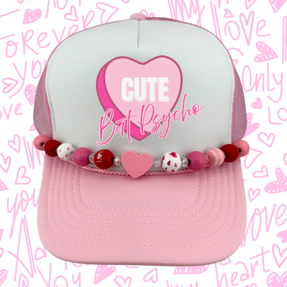 CUTE BUT PSYCHO TRUCKER HAT
