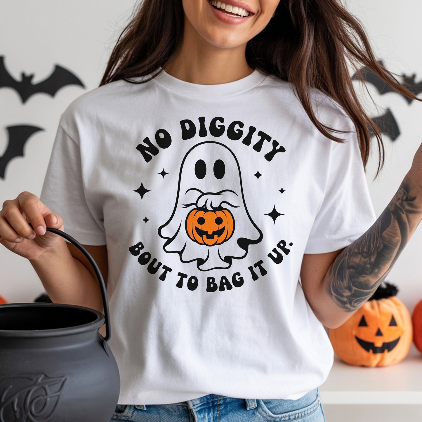 NO DIGGITY, 'BOUT TO BAG IT UP TEE