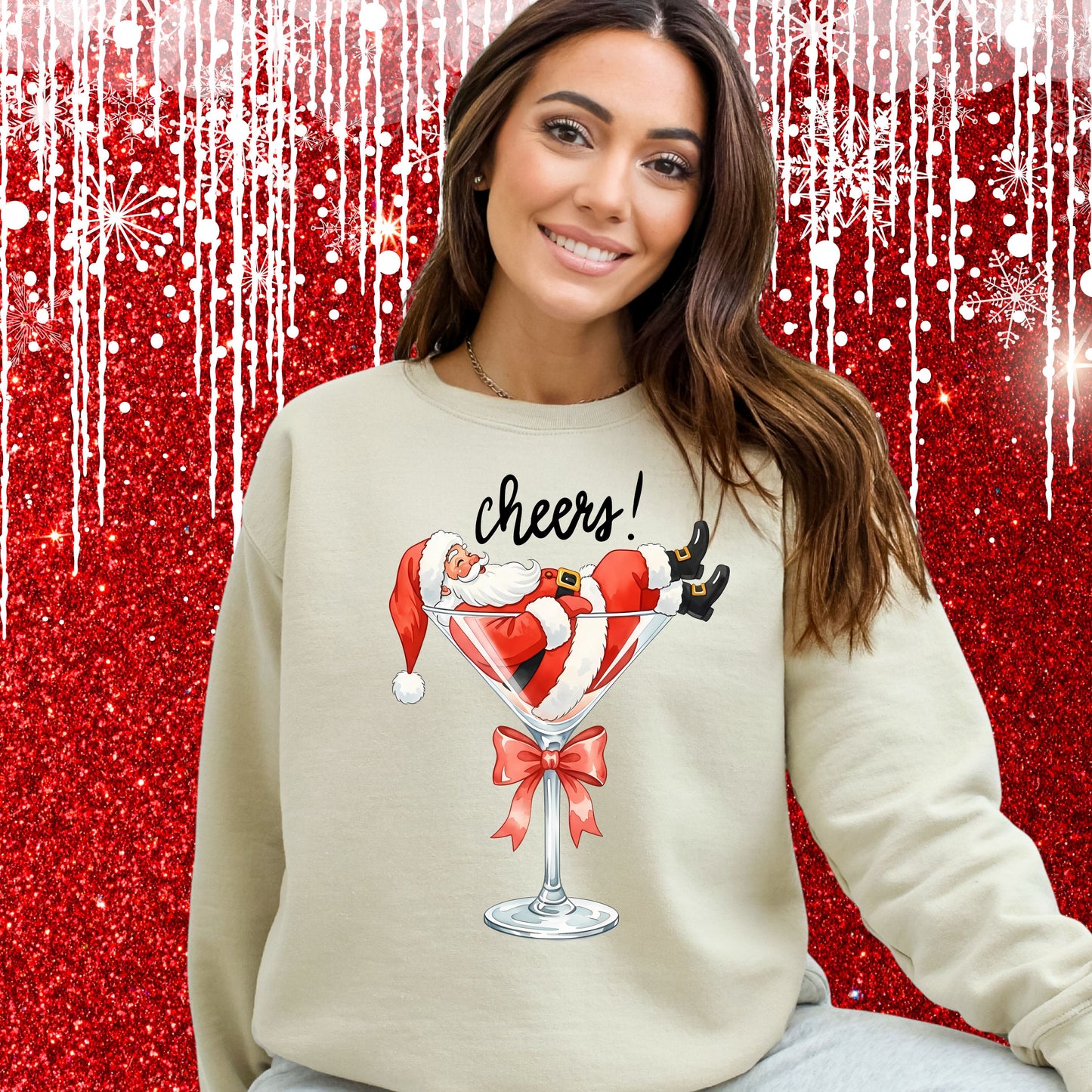CHRISTMAS CHEERS SANTA SWEATSHIRT
