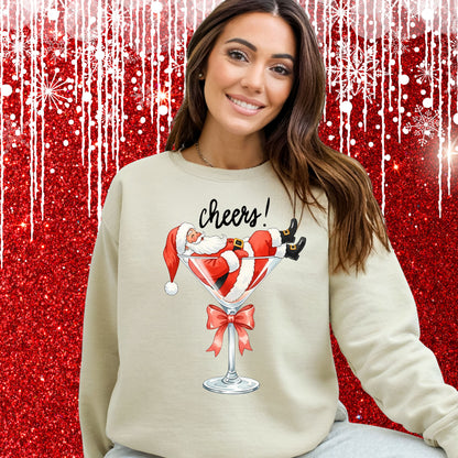 CHRISTMAS CHEERS SANTA SWEATSHIRT