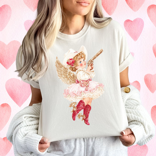 CUPID COWGIRL TEE