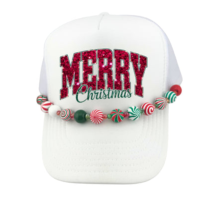 CHRISTMAS CANDY TRUCKER HAT CHAIN