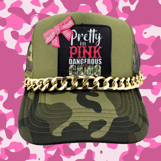 CHUNKY GOLD TRUCKER HAT CHAIN