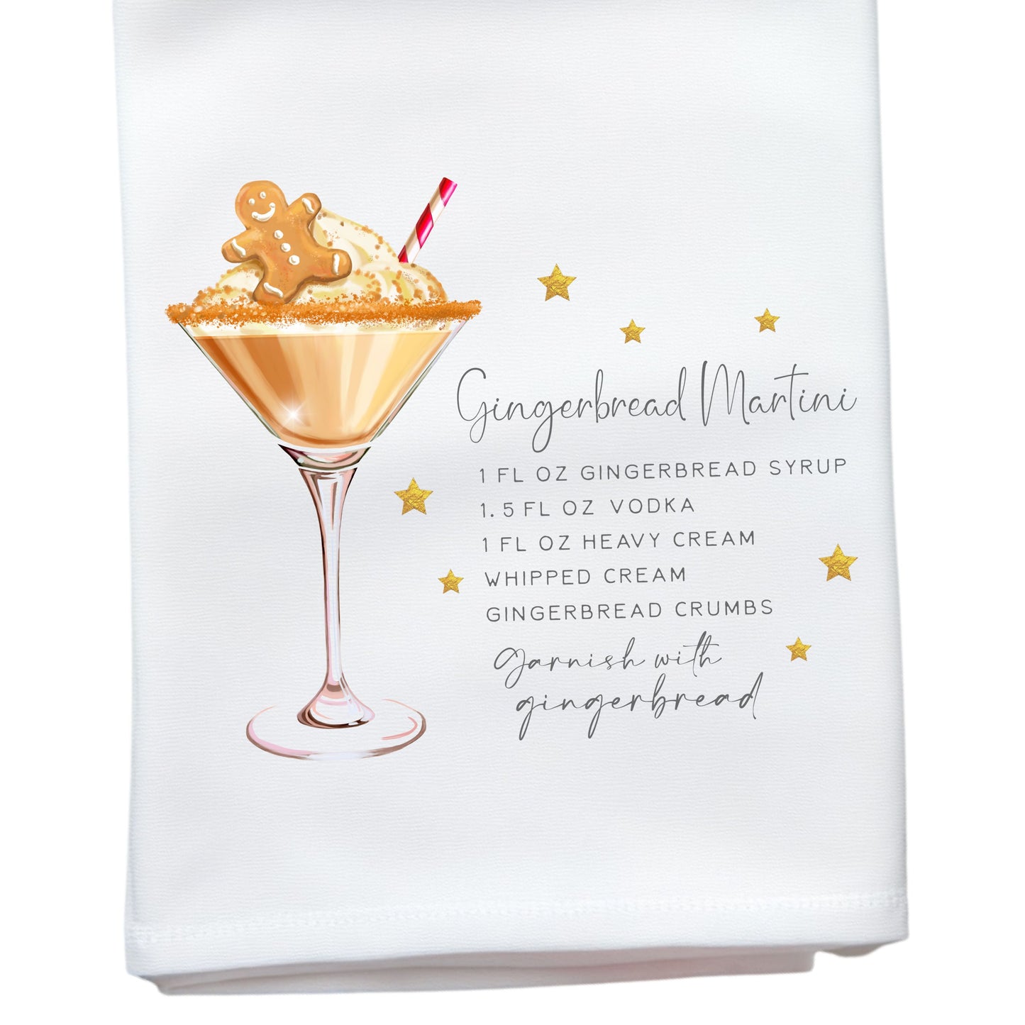 GINGERBREAD MARTINI TOWEL