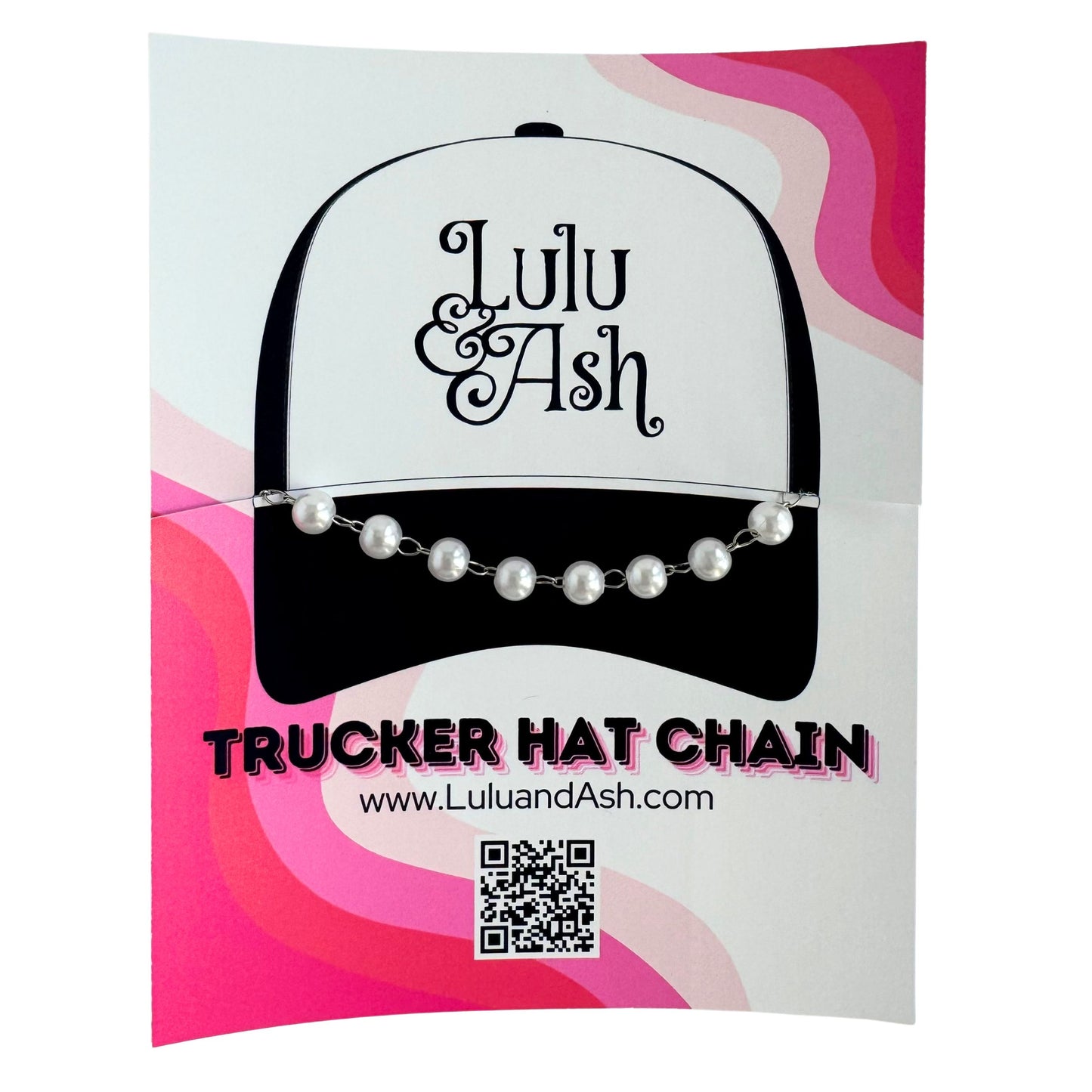 TRUCKER HAT CHAIN- PAPERCLIP SILVER