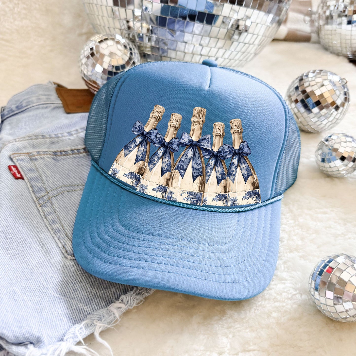 POP THE BUBBLY TRUCKER HAT