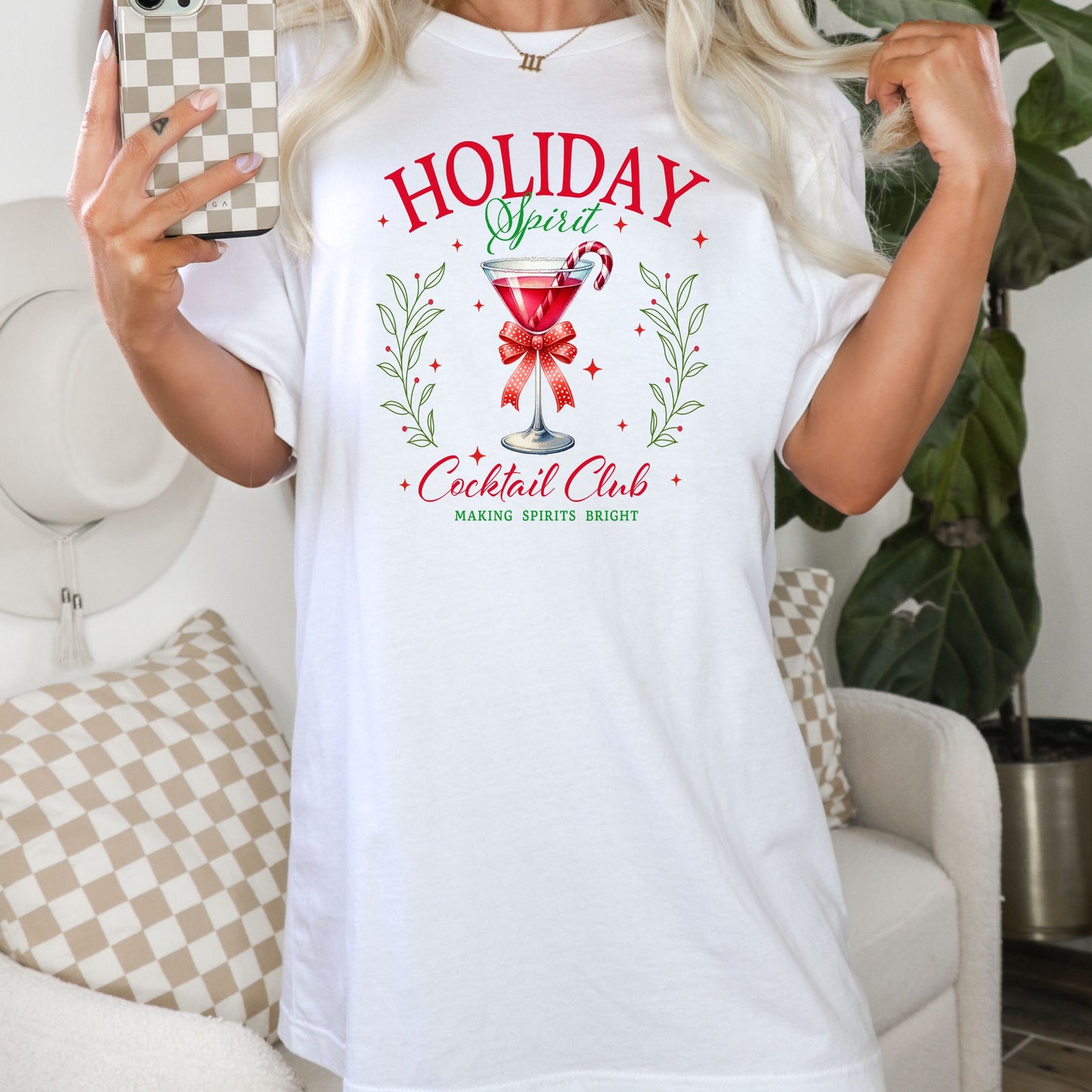 HOLIDAY SPIRIT COCKTAIL CLUB T-SHIRT