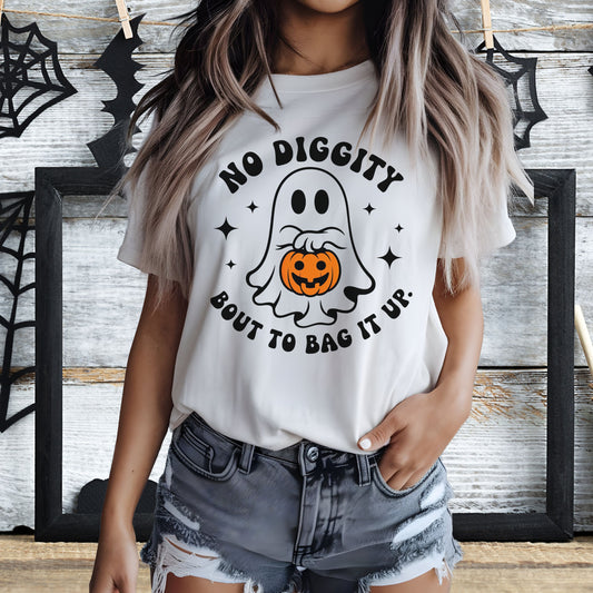 NO DIGGITY, 'BOUT TO BAG IT UP TEE