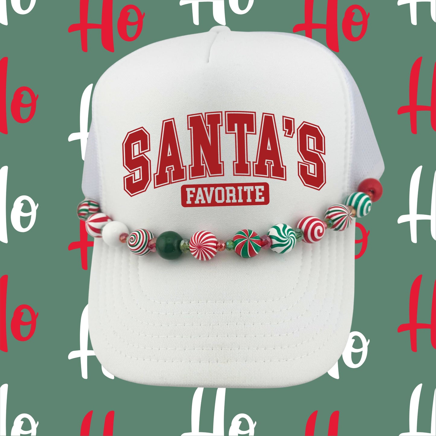 SANTA'S FAVORITE TRUCKER HAT