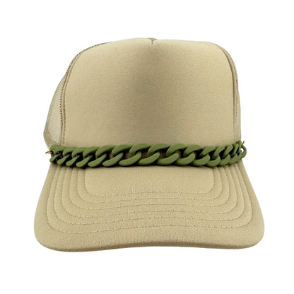 MATTE ACRYLIC TRUCKER HAT CHAIN