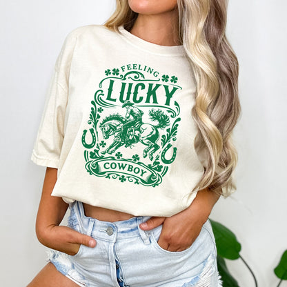 FEELING LUCKY COWBOY TEE
