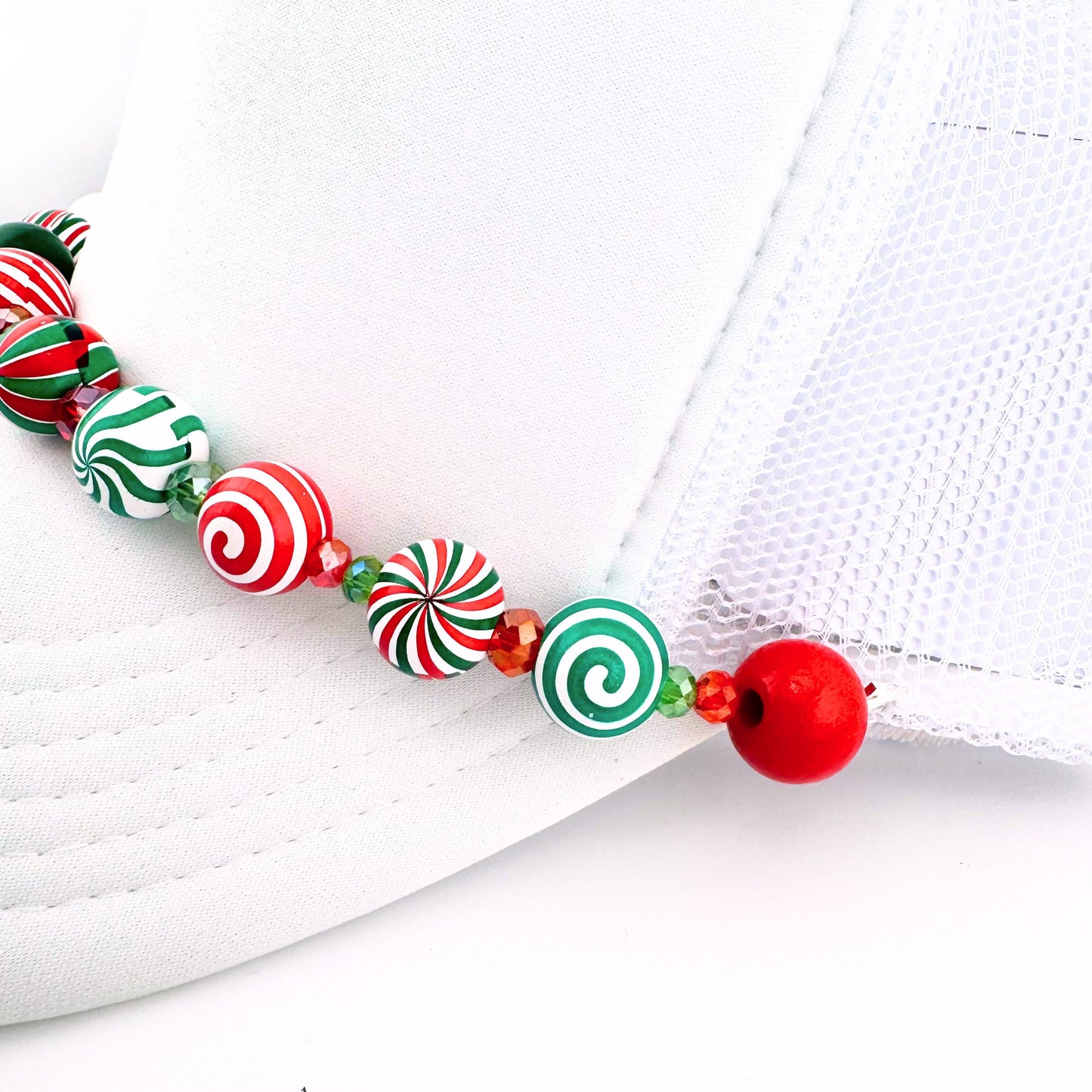 CHRISTMAS CANDY TRUCKER HAT CHAIN