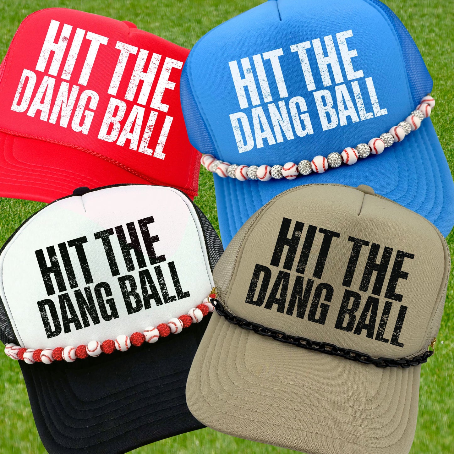 HIT THE DANG BALL TRUCKER HAT