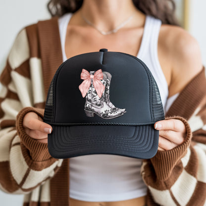 BOOTS & BOWS CUSTOM TRUCKER HAT