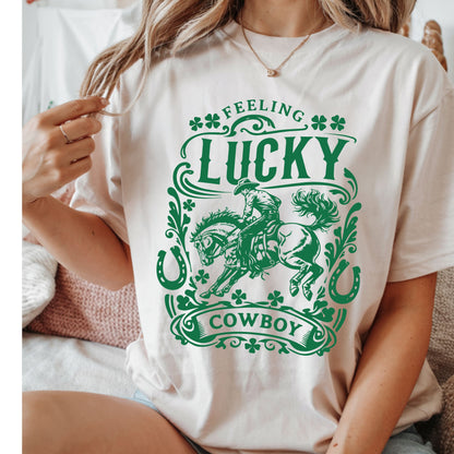 FEELING LUCKY COWBOY TEE
