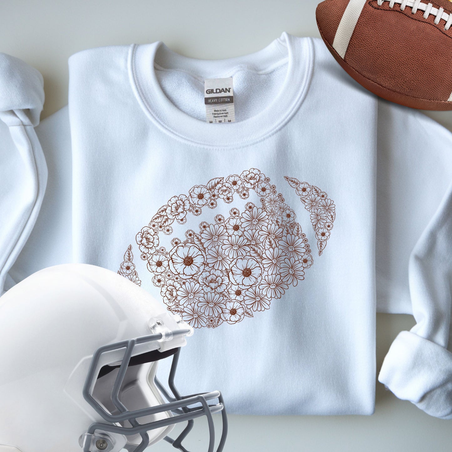 FLORAL FOOTBALL SWEATSHIRT