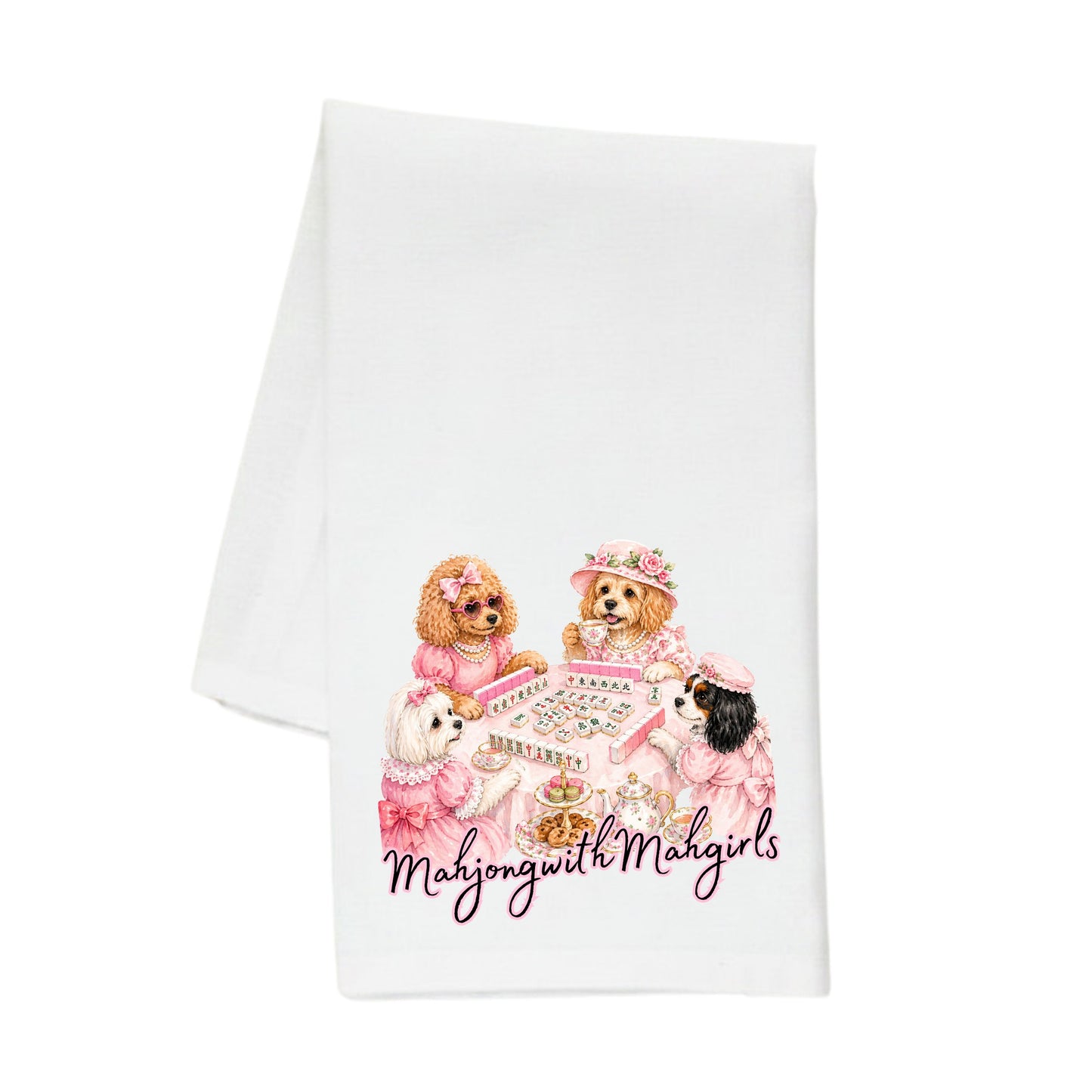 MAHJONG WITH MAHGIRLS TOWEL