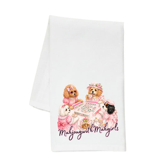 MAHJONG WITH MAHGIRLS TOWEL