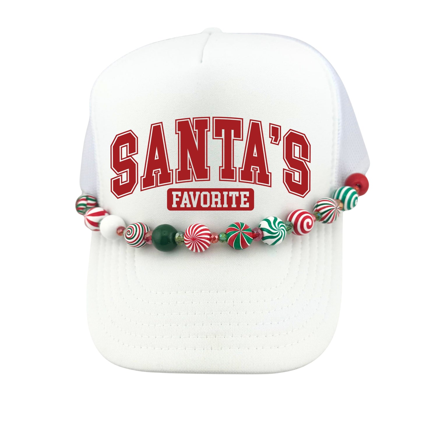 CHRISTMAS CANDY TRUCKER HAT CHAIN