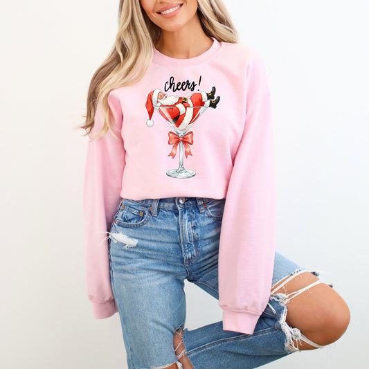 CHRISTMAS CHEERS SANTA SWEATSHIRT
