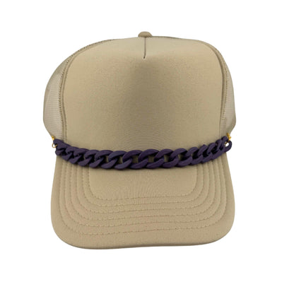 MATTE ACRYLIC TRUCKER HAT CHAIN