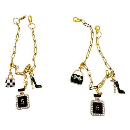 HAUTE GLAM TRUCKER HAT CHARM CHAIN