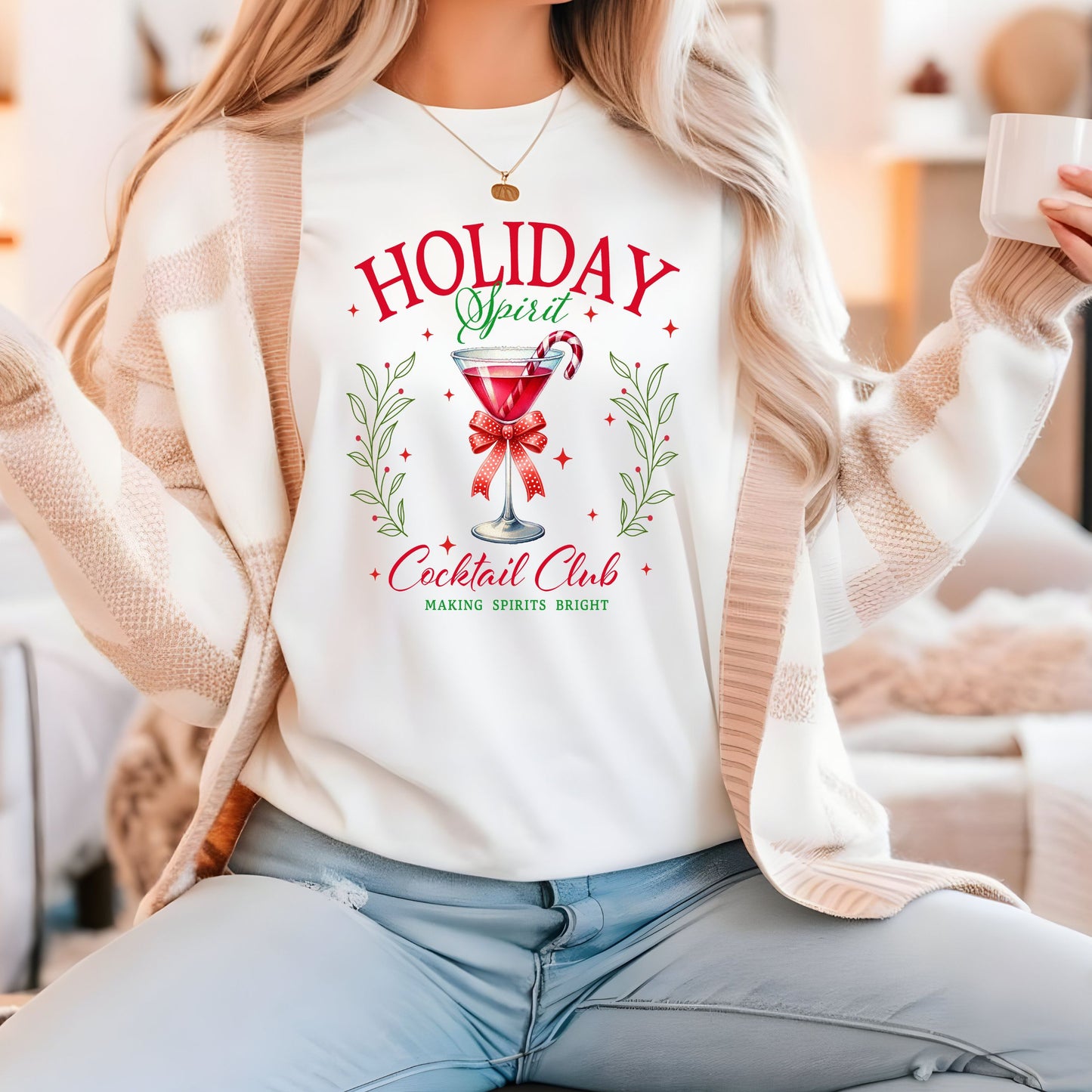 HOLIDAY SPIRIT COCKTAIL CLUB T-SHIRT