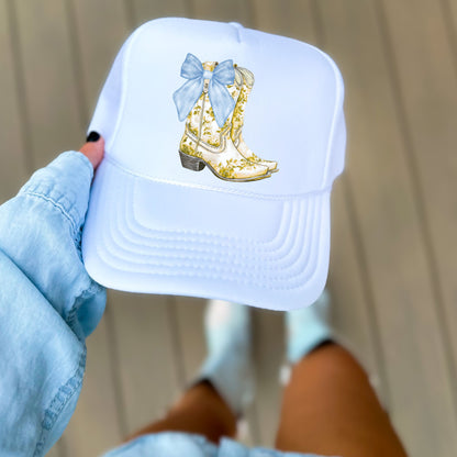 BOOTS & BOWS CUSTOM TRUCKER HAT