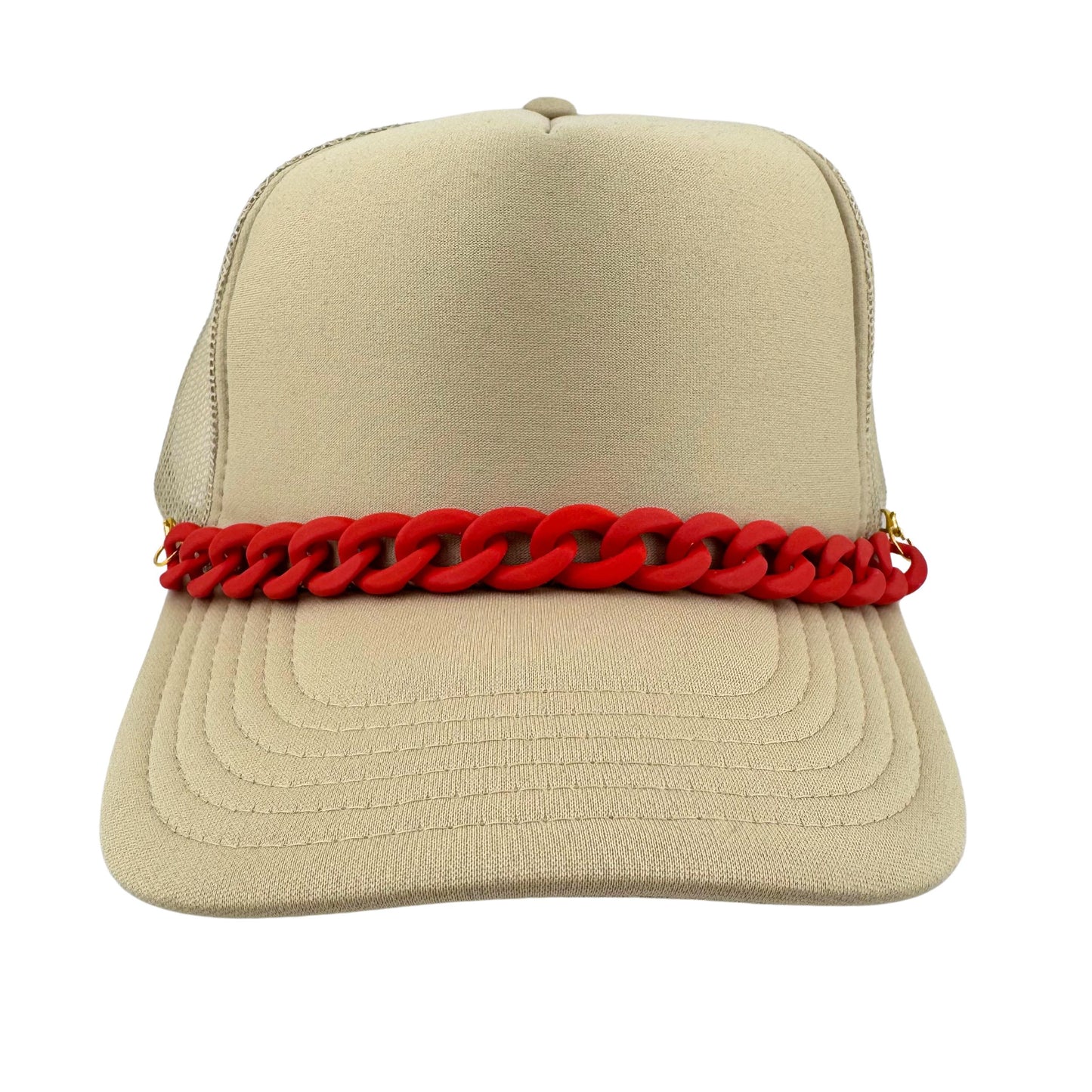 MATTE ACRYLIC TRUCKER HAT CHAIN
