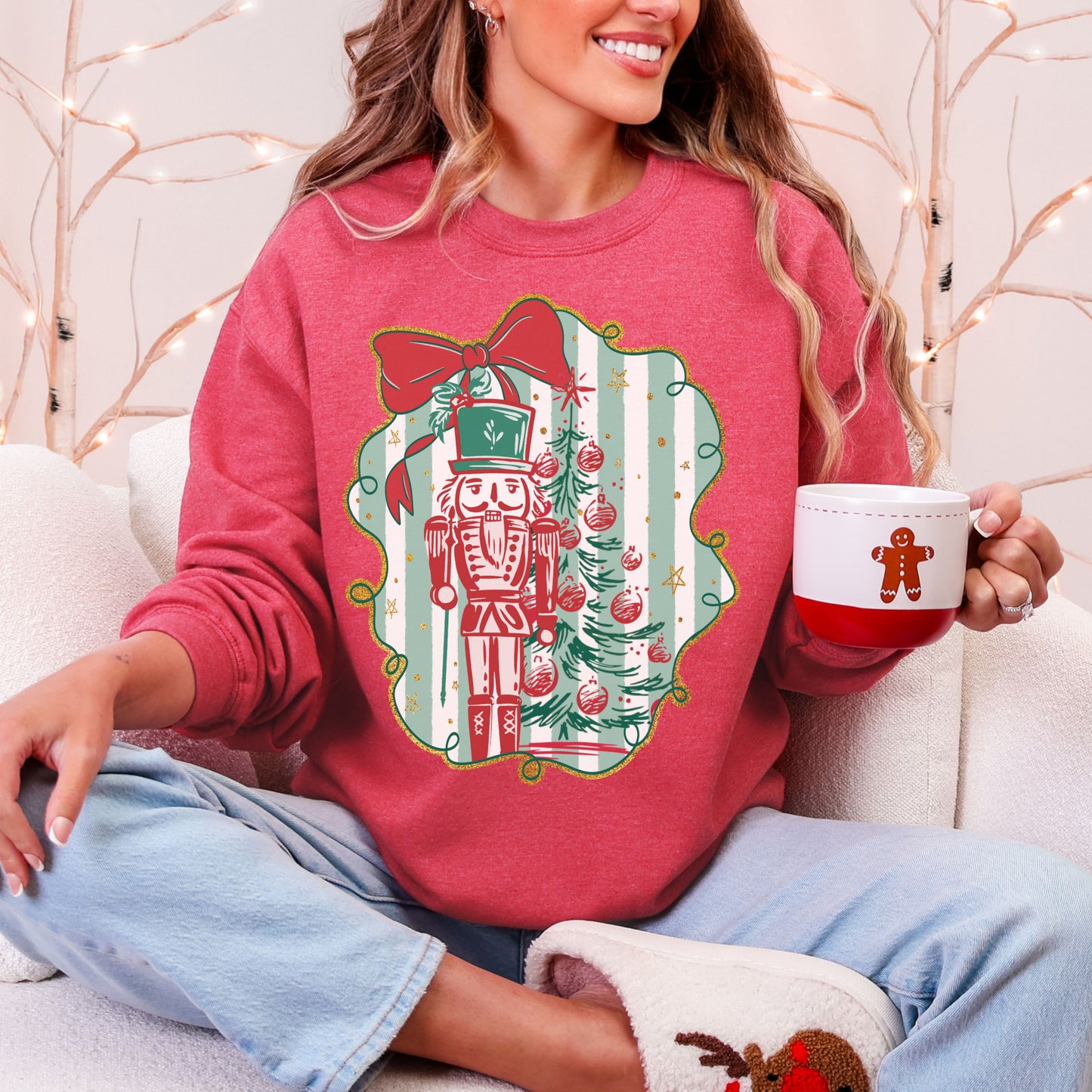 STRIPED NUTCRACKER SWEATSHIRT