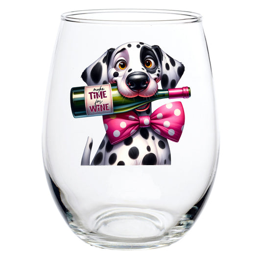 MAKE TIME FOR WINE STEMLESS WINE GLASS