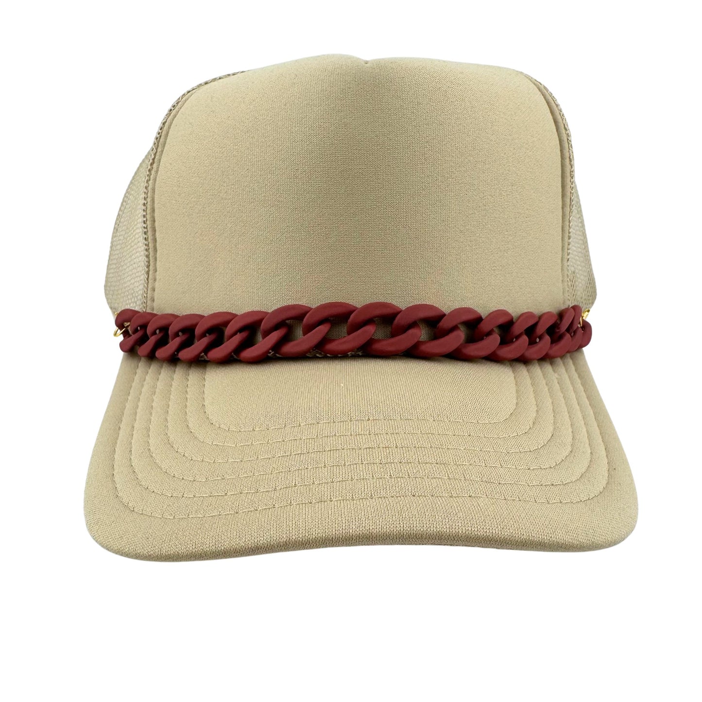 MATTE ACRYLIC TRUCKER HAT CHAIN