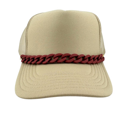 MATTE ACRYLIC TRUCKER HAT CHAIN