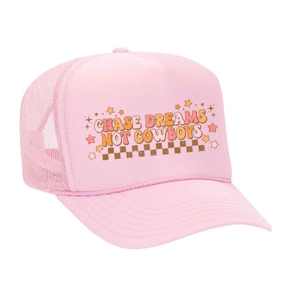 CHASE DREAMS NOT COWBOYS TRUCKER HAT