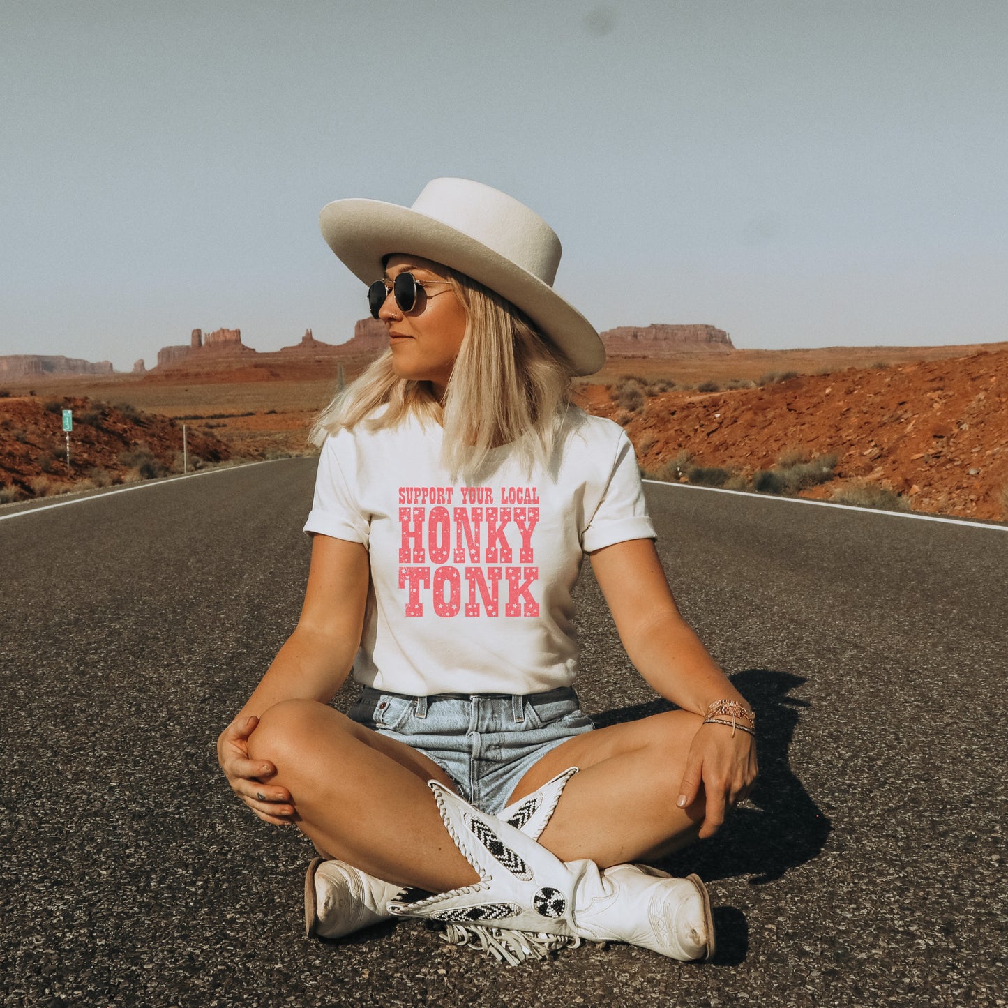 SUPPORT YOUR LOCAL HONKY TONK T-SHIRT