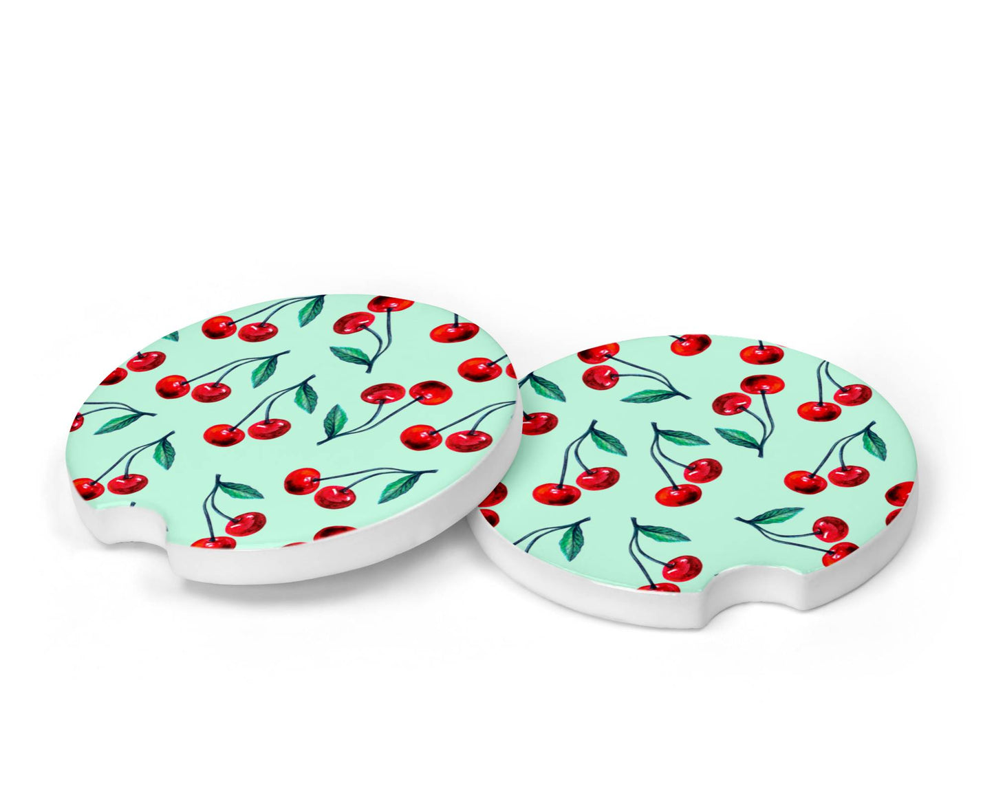 CHERRIES Car Coasters