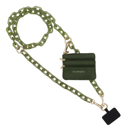 CLIP & GO CROSSBODY PHONE ACCESSORY-GREEN