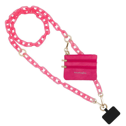 CLIP & GO CROSSBODY PHONE ACCESSORY-HOT PINK