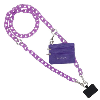 CLIP & GO CROSSBODY PHONE ACCESSORY-PURPLE