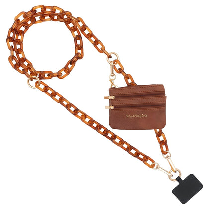 CLIP & GO CROSSBODY PHONE ACCESSORY-BROWN