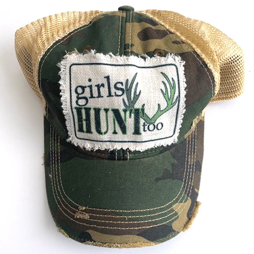 GIRLS HUNT TOO Trucker Hat