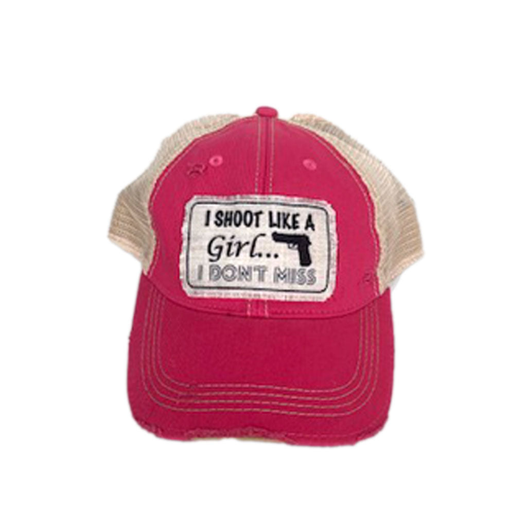 I SHOOT LIKE A GIRL Trucker Hat